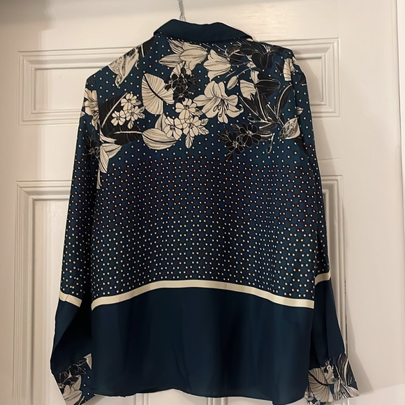 Zara vintage flowered button-up blouse - Picture 5 of 6